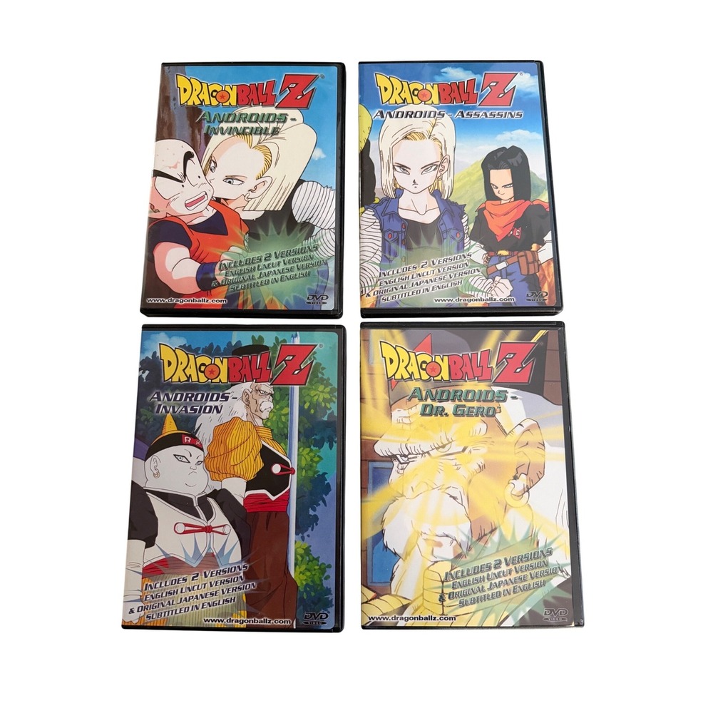 Dragon Ball Z Androids Saga DVD 4 Disc Box Set  Funimation English subtitles
